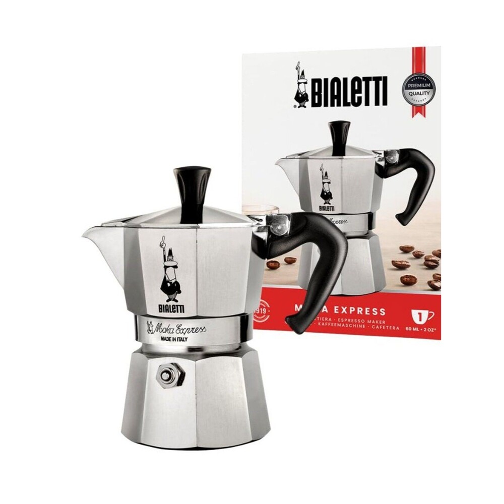 Bialetti - Moka Express: Iconic Stovetop Espresso Maker Moka Pot 1 Cup